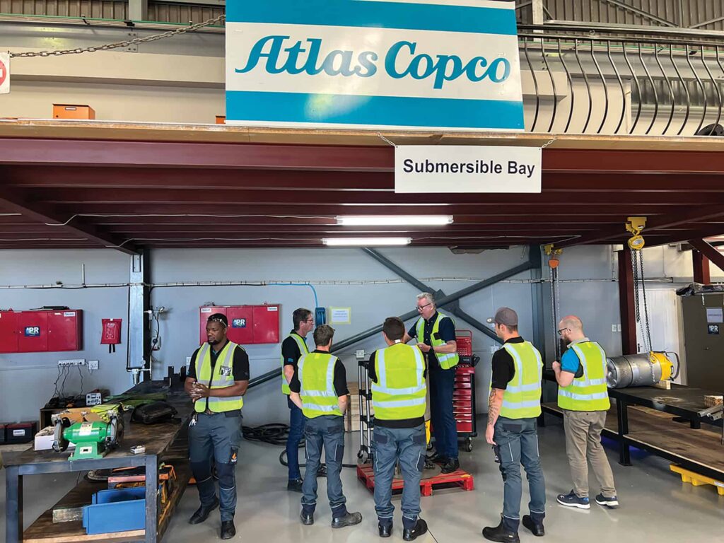 A global team from Atlas Copco held practical training sessions at IPR.