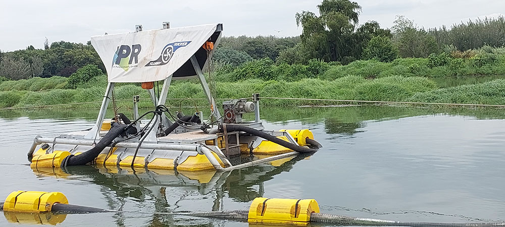 IPR’s in-house designed SlurrySucker dredging unit.