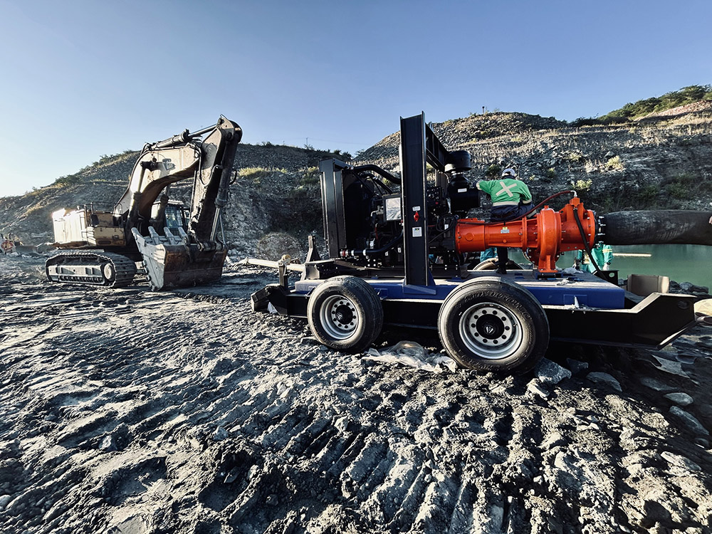 IPR offers skid or trailer mounted dewatering pump sets that can be moved as needed within the mining operation.